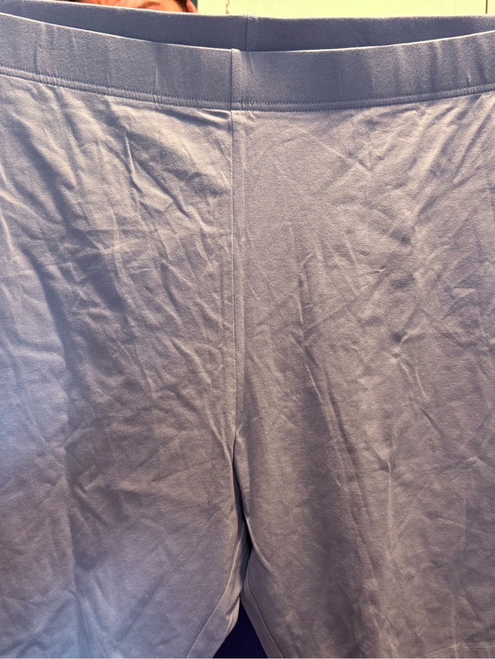 Ladies Light Gray Stretch Knit biker shorts